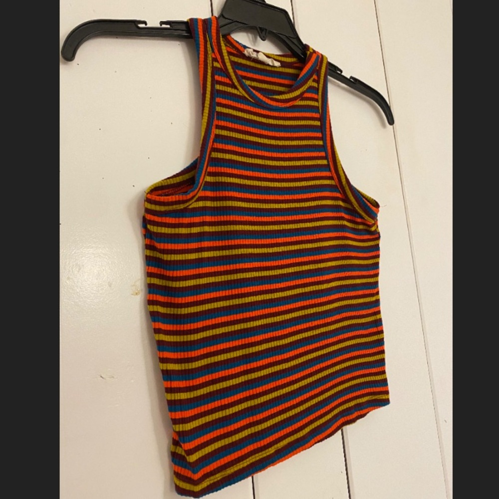 Striped Crop Tank